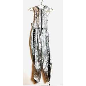 Silver LF Unique Overalls Metallic